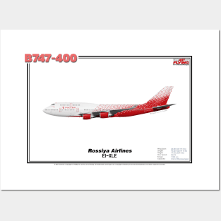 Boeing B747-400 - Rossiya Airlines (Art Print) Posters and Art